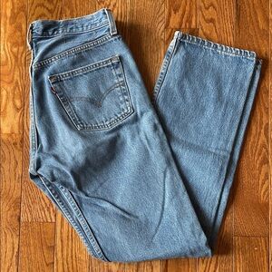 Women’s Vintage 501 Button Fly Classic Blue Denim Levi’s Jeans